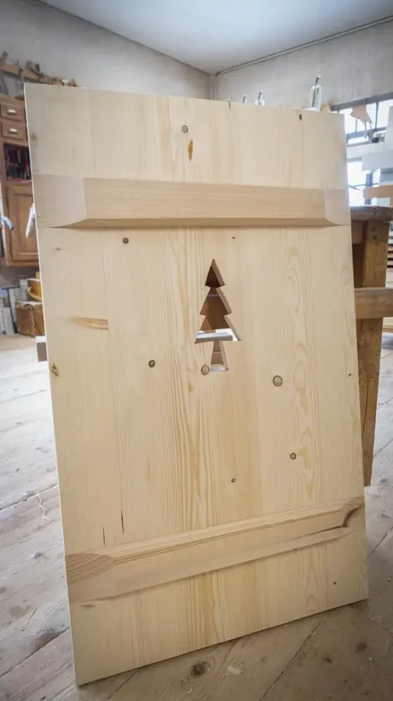 Fabrication d'une porte avec pattern sapin