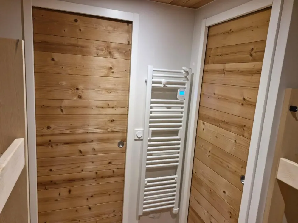 Double porte en bois